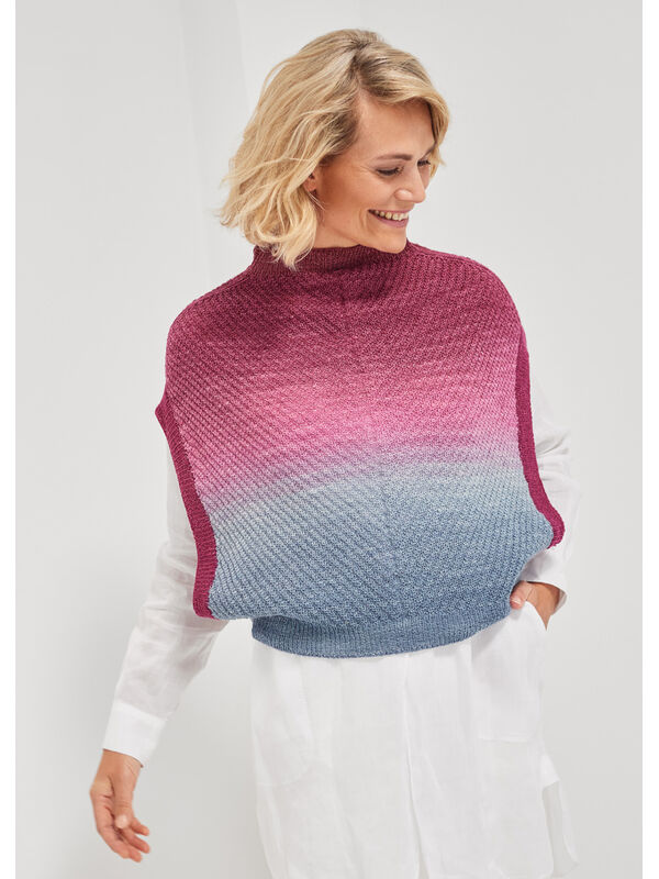 Lana Grossa SLIPOVER Cool Wool Lace Hand-dyed & Cool Wool Lace - Strikkeoppskrift (DK)