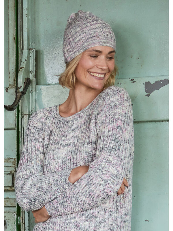 Lana Grossa LUE Cool Wool Hand-dyed - Strikkeoppskrift (DK)