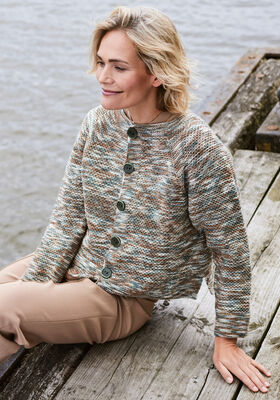 JAKKE Cool Wool Hand-dyed - Strikkeoppskrift (DK) fra Lana Grossa