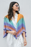 Lana Grossa SKJERF Cool Wool Lace hand-dyed - Strikkeoppskrift (DK)