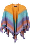 Lana Grossa SKJERF Cool Wool Lace hand-dyed - Strikkeoppskrift (DK)