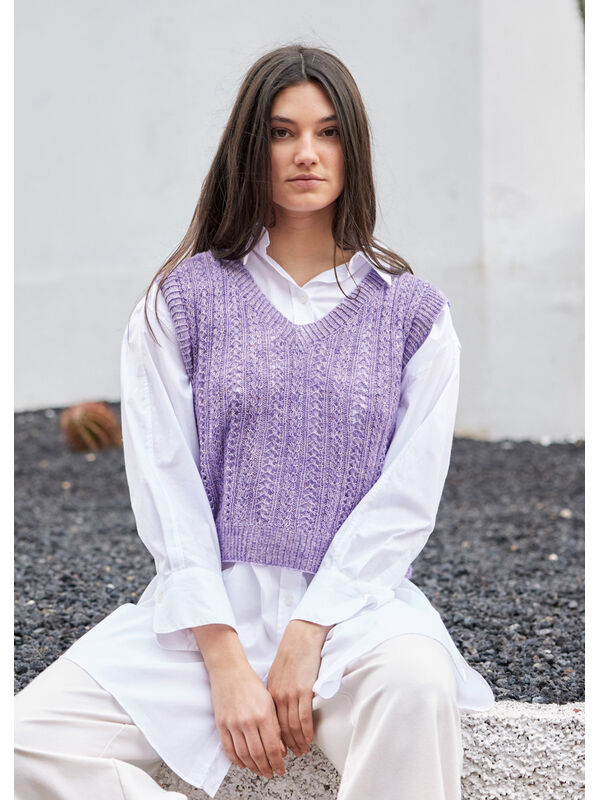 Lana Grossa TOP Allora hand-dyed - Strikkeoppskrift (DK)