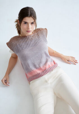 SLIPOVER Cool Wool Lace hand-dyed - Strikkeoppskrift (SE) fra Lana Grossa