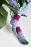 Lana Grossa SOKKER Meilenweit 50 g Merino hand-dyed - Strikkeoppskrift (SE)
