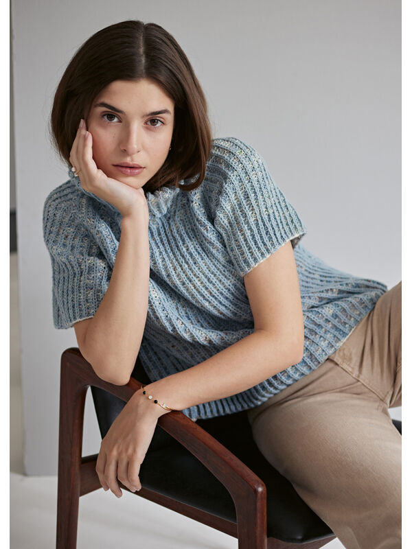 Lana Grossa PULLOVER Cool Wool & Cool Wool hand-dyed - Strikkeoppskrift (SE)