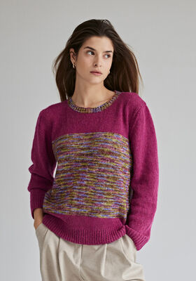PULLOVER Ecopuno & Ecopuno hand-dyed - Strikkeoppskrift (SE) fra Lana Grossa