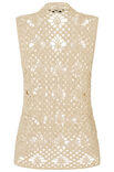 Lana Grossa HEKLET VEST Solo Lino - Hekleopskrift (DK)