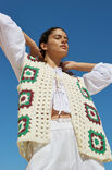 Lana Grossa HEKLET VEST Soft Cotton - Hekleopskrift (DK)