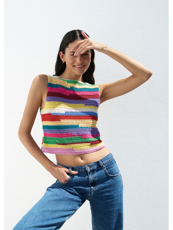 Lana Grossa HEKLET TOP Cotone & Elastico - Hekleopskrift (DK)