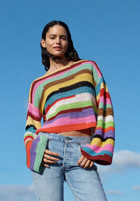 HEKLET PULLOVER Cotone & Elastico - Hekleopskrift (DK) fra Lana Grossa