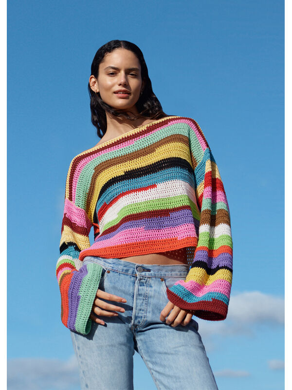 Lana Grossa HEKLET PULLOVER Cotone & Elastico - Hekleopskrift (DK)