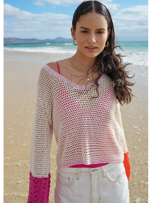 Lana Grossa HEKLET PULLOVER Campo - Hekleopskrift (DK)