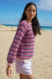 Lana Grossa HEKLET RAGLANPULLOVER Elastico - Hekleopskrift (DK)