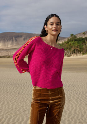 HEKLET PULLOVER Elastico - Hekleopskrift (DK) fra Lana Grossa
