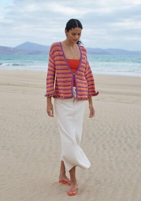 HEKLET CARDIGAN Alta Moda Cotolana - Hekleopskrift (DK) fra Lana Grossa
