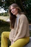 Lana Grossa HEKLET KORT JAKKE Cool Merino Big - Hekleopskrift (NO)