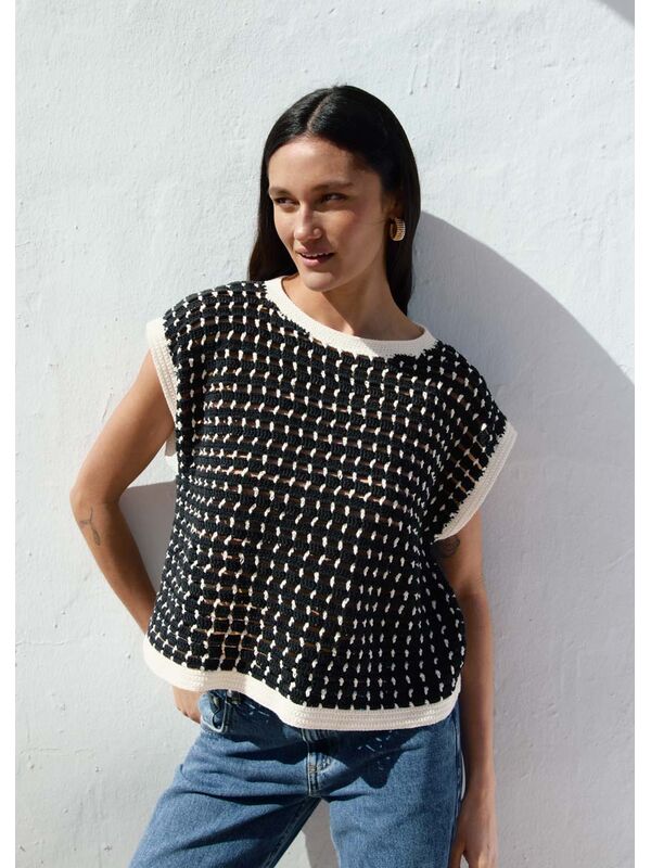 Lana Grossa HEKLET TOP Elastico - Hekleopskrift (NO)