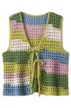 Lana Grossa HEKLET VEST Natural Cotton - Hekleopskrift (NO)