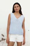 Lana Grossa HEKLET TOPP Natural Cotton - Hekleopskrift (NO)