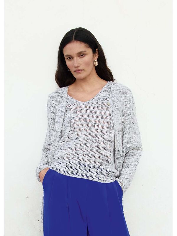 Lana Grossa HEKLET CARDIGAN Maglia - Hekleopskrift (SE)