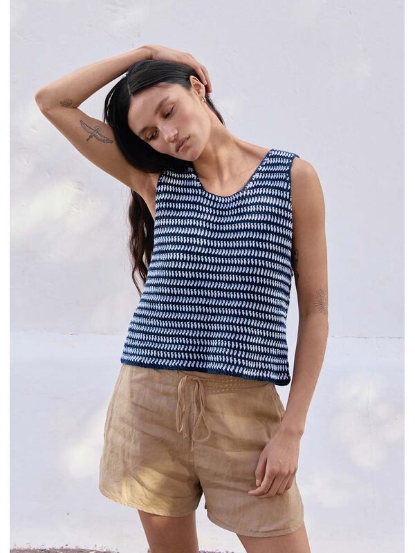 Lana Grossa HEKLET TOP Elastico - Hekleopskrift (NO)