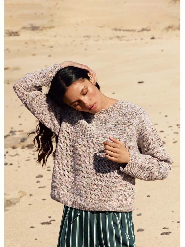 Lana Grossa HEKLET RAGLAN PULLOVER Maglia - Hekleopskrift (NO)