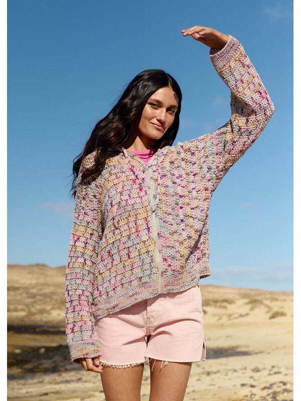 Lana Grossa HEKLET HOODIE Torto - Hekleopskrift (NO)
