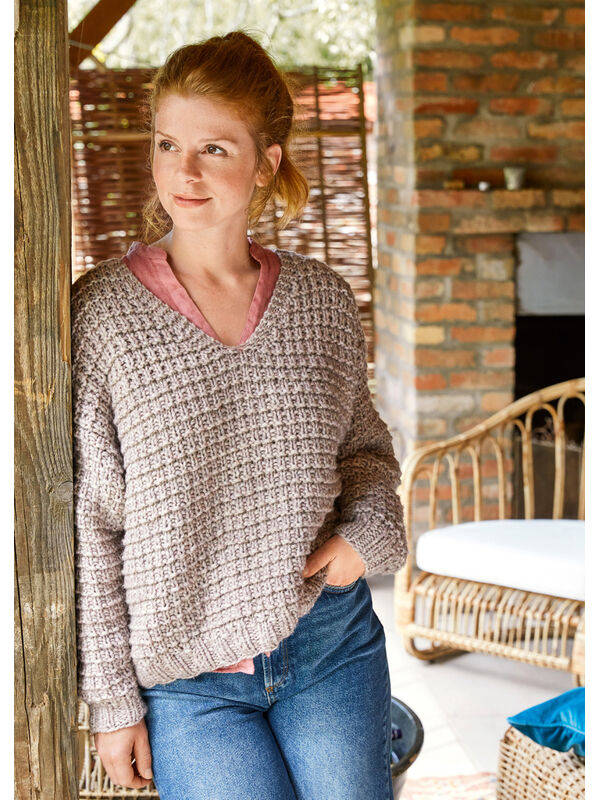 Lana Grossa PULLOVER Landlust Winterwolle - Strikkeoppskrift (NO)