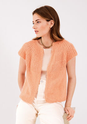 BOLERO Linarte & Silkhair - Strikkeoppskrift (SE) fra Lana Grossa