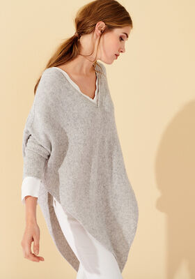 PONCHO PULLOVER Ecopuno - Strikkeinstruksjoner (DK) fra Lana Grossa
