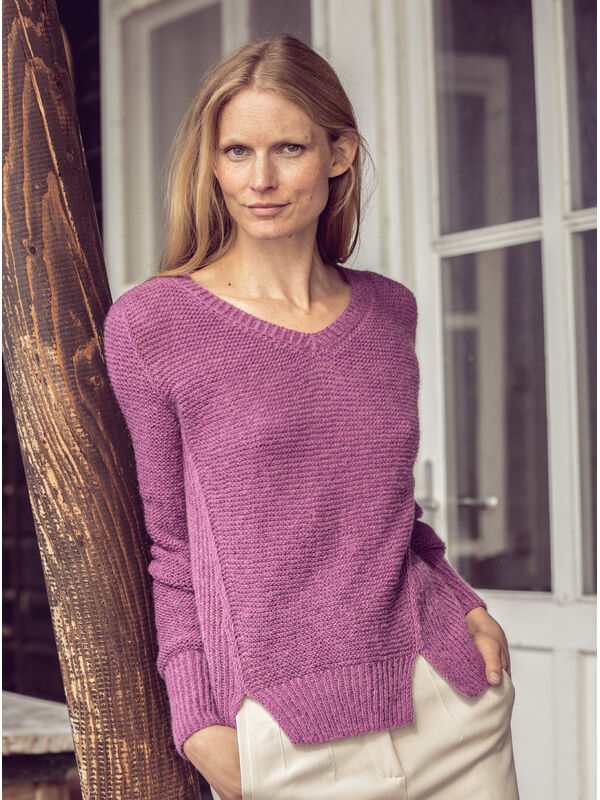 Lana Grossa PULLOVER Ecopuno - Strikkeoppskrift (NO)