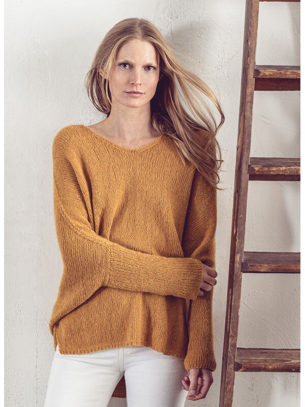 Lana Grossa PULLOVER Ecopuno - Strikkeoppskrift (NO)
