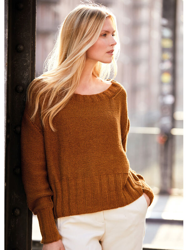 Lana Grossa PULLOVER Alta Moda Cotolana - Strikkeoppskrift (DK)
