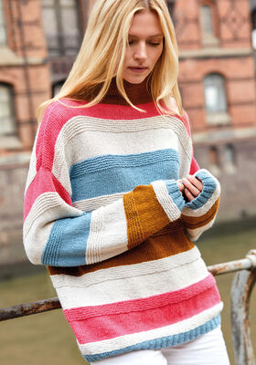 PULLOVER Alta Moda Cotolana - Strikkeoppskrift (DK) fra Lana Grossa