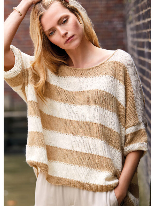 Lana Grossa PULLOVER Ecopuno - Strikkeoppskrift (DK)