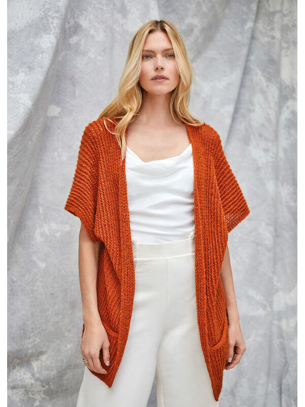Lana Grossa VEST Ecopuno - Strikkeoppskrift (DK)