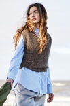 Lana Grossa SLIPOVER Cool Merino Print - Strikkeoppskrift (DK)