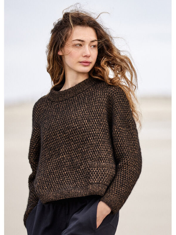 Lana Grossa PULLOVER Puno Due - Strikkeoppskrift (DK)