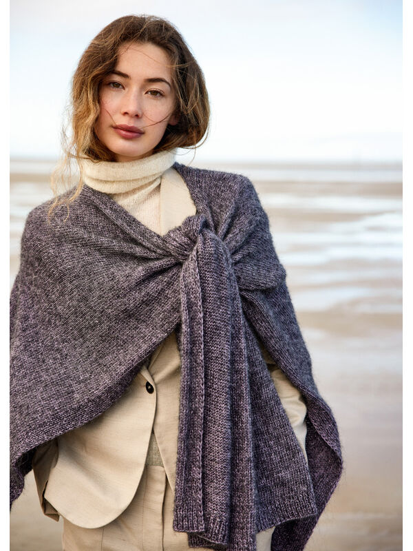 Lana Grossa PONCHO Puno Due - Strikkeoppskrift (DK)