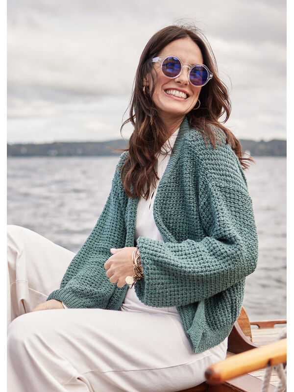Lana Grossa JACKE Alta Moda Cotolana - Strikkeoppskrift (DK)