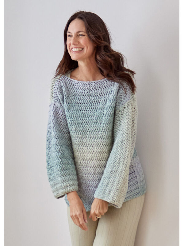 Lana Grossa PULLOVER Amoroso - Strikkeoppskrift (DK)