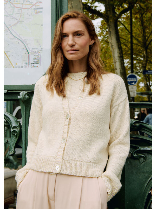Lana Grossa TWINSET-JAKKE Dodici - Strikkeoppskrift (DK)
