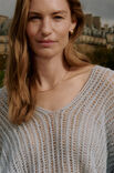 Lana Grossa V-PULLOVER Puno Luce - Strikkeoppskrift (DK)