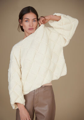 GENSER I KONTESTRIKK Cool Merino Big - Strikkeoppskrift (NO) fra Lana Grossa