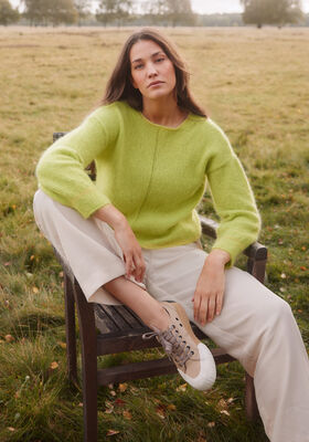 PULLOVER Ecopuno & Silkhair - Strikkeoppskrift (NO) fra Lana Grossa