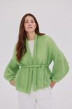 Lana Grossa CARDIGAN TOPDOWN Silkhair - Strikkeoppskrift (NO)