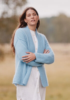 CARDIGAN Ecopuno & Silkhair - Strikkeoppskrift (NO) fra Lana Grossa