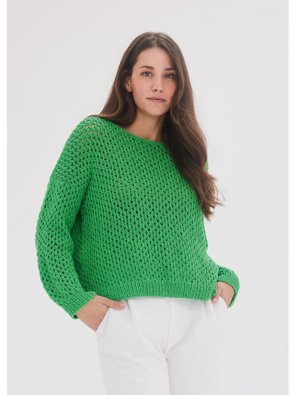 Lana Grossa PULLOVER Riccio - Strikkeoppskrift (NO)