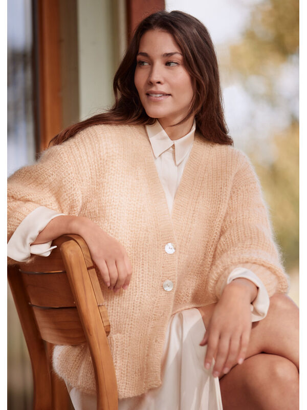 Lana Grossa CARDIGAN Silkhair - Strikkeoppskrift (NO)