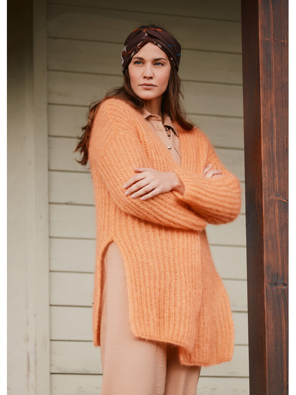 Lana Grossa CARDIGAN Silkhair - Strikkeoppskrift (NO)